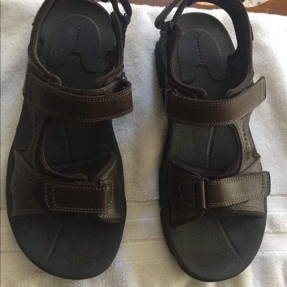 rockport men's sandals leather